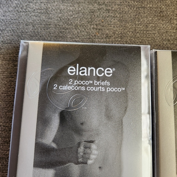 NEW Jockey Elance Poco Briefs Undrrwear Mens Medium 2 Pack Lot White 100% Cotton - Picture 2 of 4